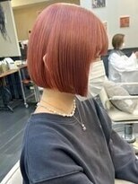 ヒート バイ アンカットラウンジ 渋谷(HEAT by UNCUT&LOUNGE)&nbsp;レッドカラー/暖色カラー/ケアブリーチ/ボブ/切りっぱなしボブ