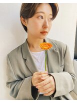 サンプラス(san+)&nbsp;スプリングショート×ベージュブラウン