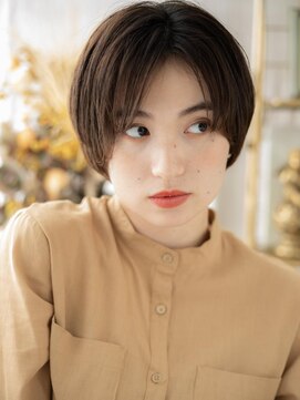 カバーヘア ブリス 上尾西口店(COVER HAIR bliss) 小顔前下がりナチュラルマッシュショートボブa上尾20代30代40代