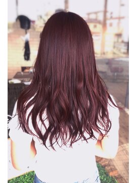 ヘアーサロン カヴィエ(hair salon covie) ロングスタイルのピンクヴァイオレット