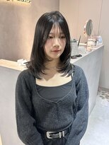 サンド 池袋(sand) 韓国レイヤー／ミディアム/レイヤーカット／前髪カット