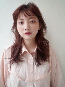 ガーランドツー(Garland 2F) ミディアム くびれ/ピンクベージュ/ウルフ/前髪/池袋