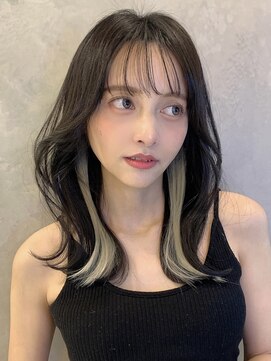 トルネード(TORNADO) ワンホンヘア イヤリングカラー 韓国ヘア シースルーバング 4S15