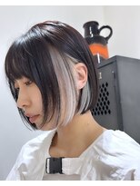 ヲタク(wotaku.) イヤリングカラーインナーカラーケアブリーチダブルカラーボブ