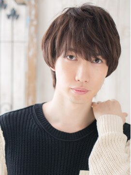 メンズヘア ビーセカンド 草加店(MENS HAIR B-2) ナチュラル甘めマットブラウンのソフトマッシュスタイルV草加