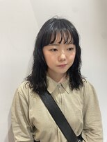 ウクラ バイ レシッド 池袋(uchla by rcid) お洒落癖毛風パーマ♪エモージュ前髪/ウェーブパーマ/姫カット