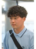波巻きハイライトアップバングツーブロックマッシュ