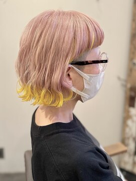 コキャン(COQUIN) ピンクベージュ×イエロー♪