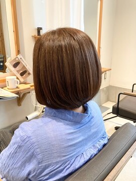 タイズ(ties) 20代30代ミニボブココアブラウン小顔美肌ストレート丸み