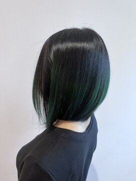 コワファースト  させぼ五番街店(COIFF1RST) グラデーション×グリーン