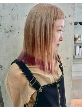 ビジュ(bijou) 裾カラー/横須賀/横須賀中央/カット/ブリーチ/カラー/汐入