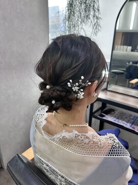 ゼスト クレス(ZEST Cres) 【立川CRES吉岡俊】シニヨンアレンジ☆