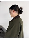 メンズロング お団子