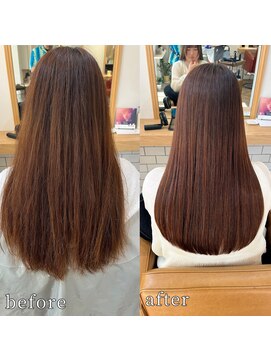 エメ 中崎町(eme) シルクのような手触り、うるおいに満ちたツヤ髪