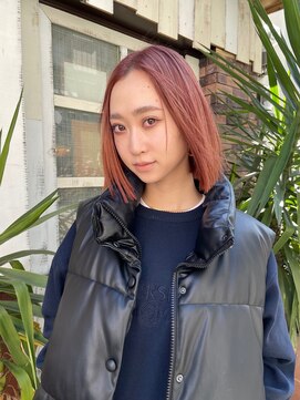 アンドピース and peace ピンクボブ