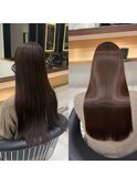 美髪ストレート 美髪ロング 縮毛矯正 地毛風ストレート 艶髪