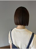 柔らかストレートなぱつボブ