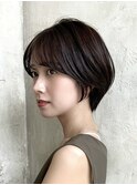 《岩田莉奈》地毛風縮毛矯正美髪髪質改善ショートボブ　新宿