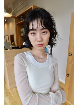 バンプ バイ ヘッドライト 用賀店(BUMP by HEADLIGHT) 用賀美容室/暗髪ボブ/パーマボブ/ニュアンスパーマ/くせ毛