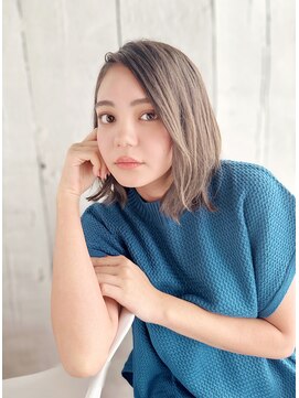 ナル 宇都宮(nalu) ニュアンスカールのアレンジボブ