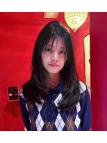 ヴィオラカラー(VIOLLA COLOR) 顔まわりレイヤー×韓国へア/小倉