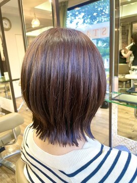ビゼン 東伏見本店(hair make BIZEN) 外ハネレイヤーボブ