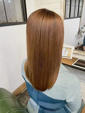 ヘアリゾート粋 ティガ 池袋店(tiga) 絹髪/髪質改善/艶髪ストレート/美髪/ブラウンベージュ