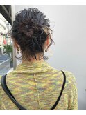 ボブ×ウェーブアップヘアアレンジ　なかもずslow
