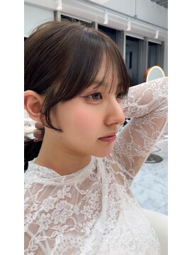 ロンドルピナス 小倉(Lond Lupinus) ミディアムヘア暗めカラー/デザインカラー/フェイスフレーミング