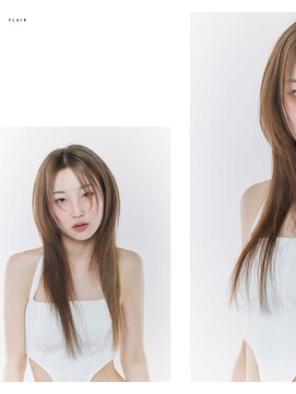 ジュノヘアージャパン 表参道(JUNO HAIR JAPAN) 韓国ヘア くびれミディ アッシュグレージュ イルミナ 髪質改善