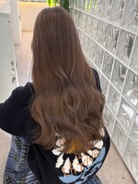 サンクプロジェクト(cinq PROJECT)&nbsp;原宿韓国顔周りミルクティーヘーゼルベージュブリーチなし暗め