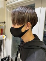 ウィル バイ ブラウン(Vir by Brown)&nbsp;地毛風縮毛矯正/メンズ縮毛/センターパート/刈り上げ/藤沢美容院