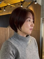 エリマ 武蔵小杉(elima)&nbsp;まとまり良く、自然なシルエットのミニボブスタイル