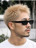 MEN'S/ハイトーン×スパイキーショート/テーパーフェード