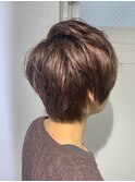 ピンクラベンダー×ショート