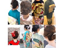 結婚式/成人式/卒入学/留袖・振袖の着付け&ヘア随時受付中♪