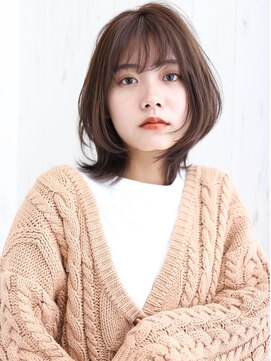 ハレ(HALE) 【HALE銀座】小顔レイヤー＊ミディアムネオウルフ