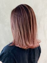 アイティー バイ アルバム 中野店(IT by ALBUM) ミディアムボブ外ハネボブくびれヘアくびれミディ_ba297291