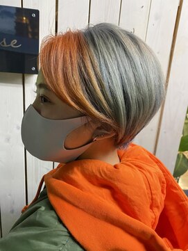 ユニヴァース 篠ノ井店(u ni verse) orange×silver