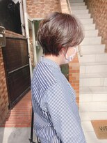 ネオリーブアイム 横浜西口店(Neolive aim)&nbsp;束感パーマ　耳掛け小顔ひし形マッシュショートボブ【近藤】横浜