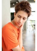 シルバーカラーサイドグラデーションスリークショート