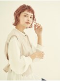ボブ/カーキグレージュ/マッシュショート/大人かわいい[新宿駅]