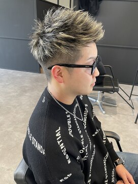 ナンバー(number+) 王道メンズショート☆ホワイトハイライト10代20代30代