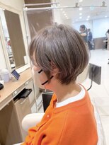 アッシュ 大泉学園店(Ash)&nbsp;【白髪ぼかしハイライト】グレージュショートボブ