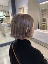 ヘアー ミッション 心斎橋店(hair Mission)&nbsp;ペールラベンダーコンパクトショートボブ