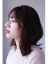 ソイクフ 四条大宮店(SOY-KUFU)&nbsp;大人可愛い20代30代40代前髪パーマグレーベージュアッシュカラー