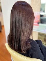 アークスヘアー&nbsp;20代30代40代ナチュラルブラウン髪質改善カラー艶感ストレート