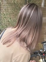 サイン 表参道(SIGN)&nbsp;★韓国ヘアーグレーベージュレイヤーロング前髪パーマ黒髪