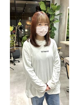 ムード タテマチ(mood tatemachi) オレンジベージュ×インナーカラーリンクベージュ