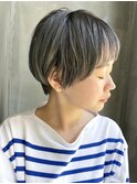＃大人の丸みショート＃ハイトーンカラー＃グレージュ